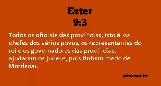Ester 9:3 NTLH
