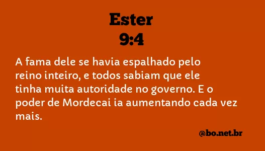 Ester 9:4 NTLH
