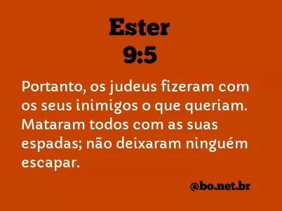 Ester 9:5 NTLH