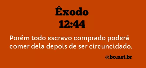 Êxodo 12:44 NTLH