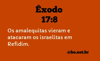 Êxodo 17:8 NTLH