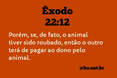 Êxodo 22:12 NTLH