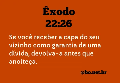 Êxodo 22:26 NTLH