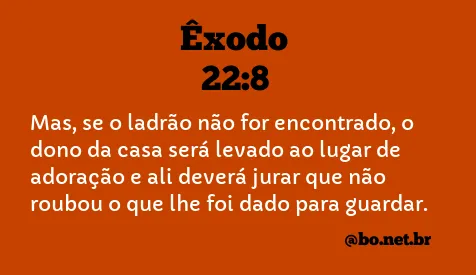 Êxodo 22:8 NTLH