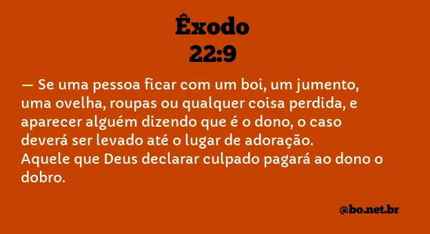 Êxodo 22:9 NTLH