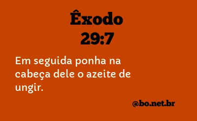 Êxodo 29:7 NTLH