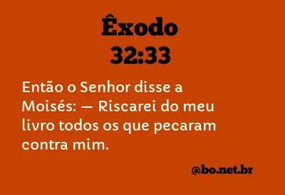 Êxodo 32:33 NTLH