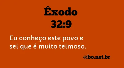 Êxodo 32:9 NTLH