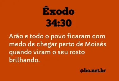 Êxodo 34:30 NTLH