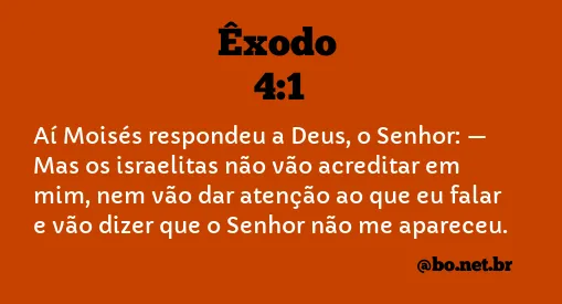 Êxodo 4:1 NTLH