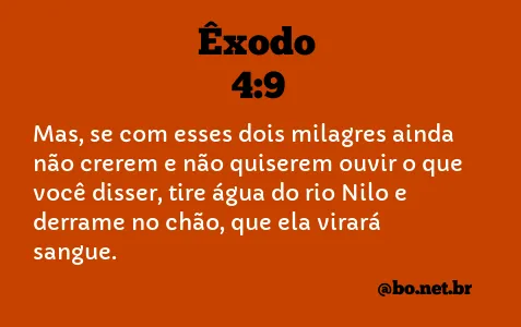 Êxodo 4:9 NTLH