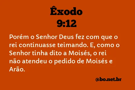 Êxodo 9:12 NTLH