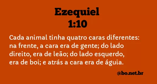 Ezequiel 1:10 NTLH