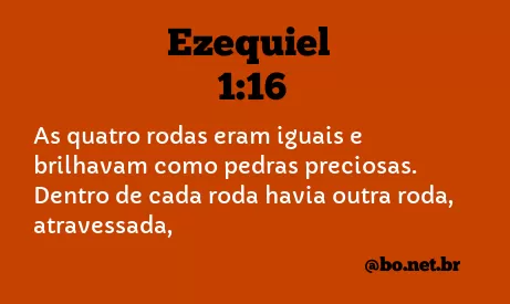 Ezequiel 1:16 NTLH