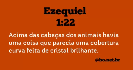 Ezequiel 1:22 NTLH
