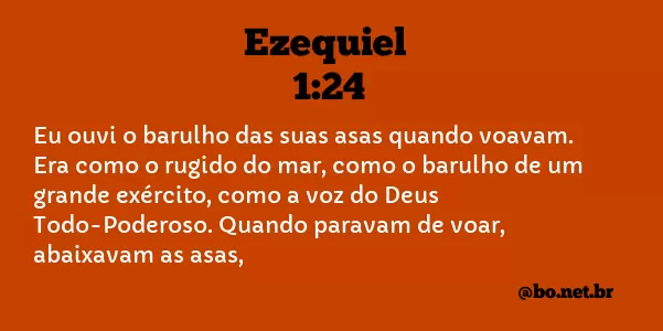 Ezequiel 1:24 NTLH