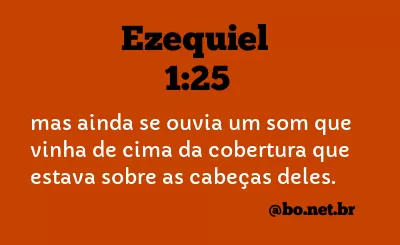 Ezequiel 1:25 NTLH
