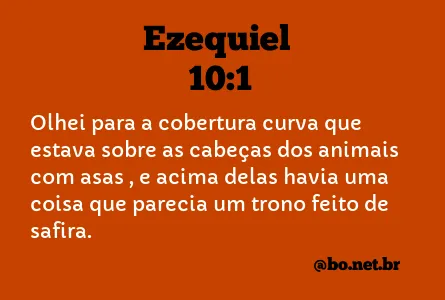 Ezequiel 10:1 NTLH