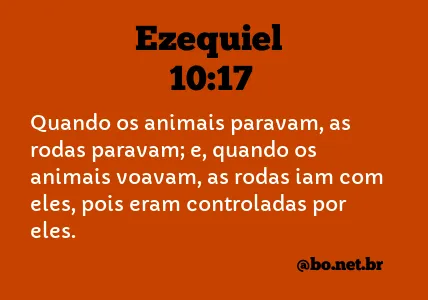 Ezequiel 10:17 NTLH