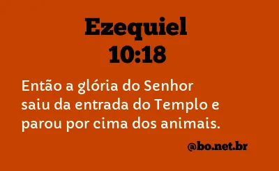 Ezequiel 10:18 NTLH