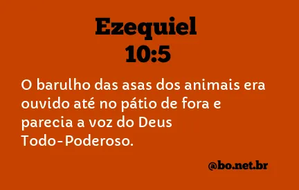 Ezequiel 10:5 NTLH