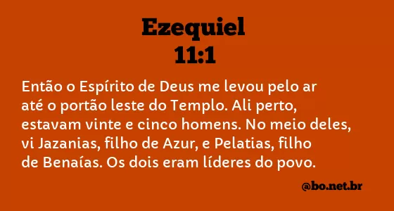 Ezequiel 11:1 NTLH