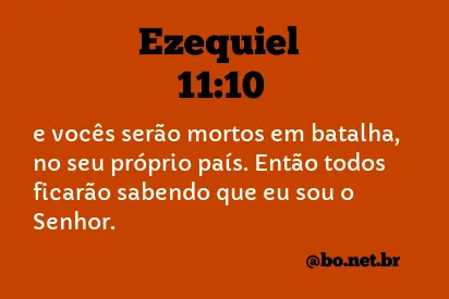 Ezequiel 11:10 NTLH