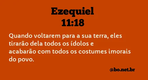 Ezequiel 11:18 NTLH