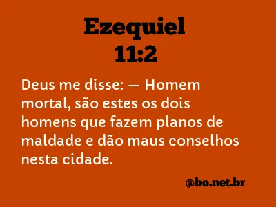 Ezequiel 11:2 NTLH