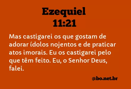 Ezequiel 11:21 NTLH
