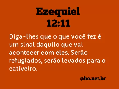 Ezequiel 12:11 NTLH