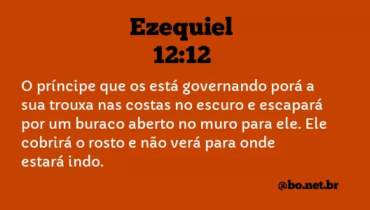 Ezequiel 12:12 NTLH