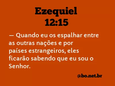 Ezequiel 12:15 NTLH