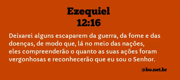 Ezequiel 12:16 NTLH