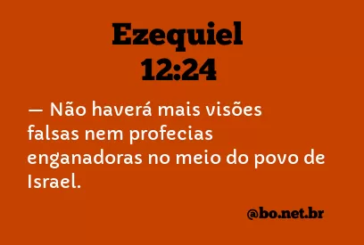 Ezequiel 12:24 NTLH