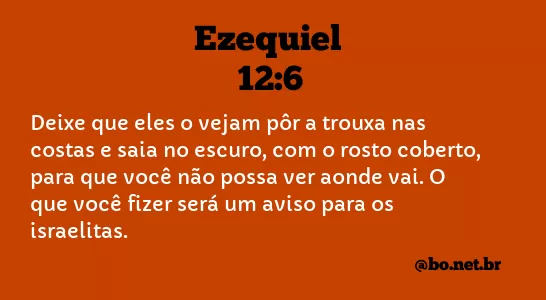 Ezequiel 12:6 NTLH