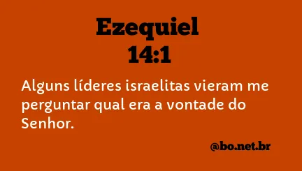 Ezequiel 14:1 NTLH