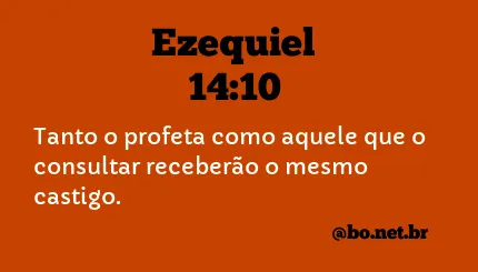 Ezequiel 14:10 NTLH