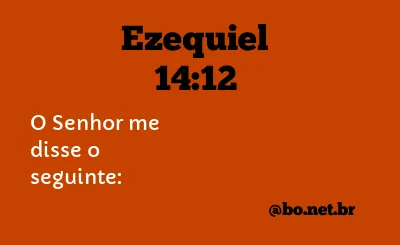 Ezequiel 14:12 NTLH