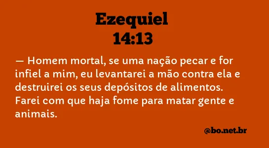 Ezequiel 14:13 NTLH