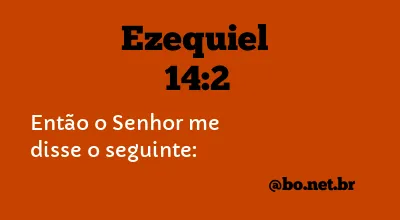 Ezequiel 14:2 NTLH