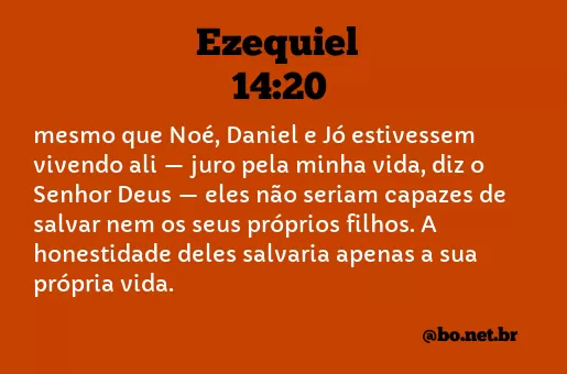 Ezequiel 14:20 NTLH