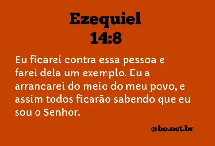 Ezequiel 14:8 NTLH