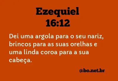 Ezequiel 16:12 NTLH