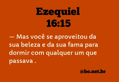 Ezequiel 16:15 NTLH