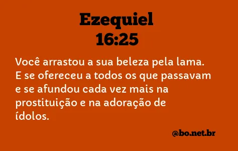 Ezequiel 16:25 NTLH