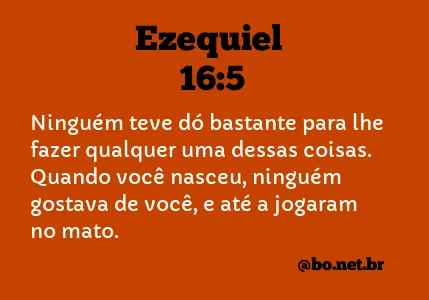 Ezequiel 16:5 NTLH