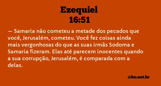 Ezequiel 16:51 NTLH