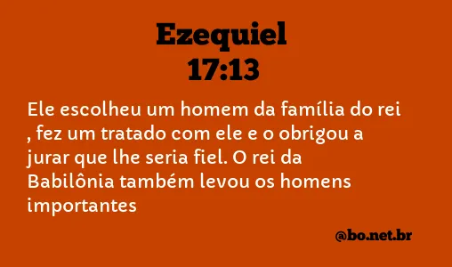 Ezequiel 17:13 NTLH