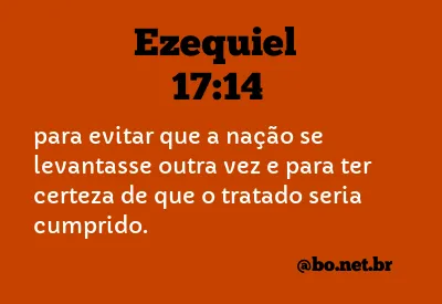 Ezequiel 17:14 NTLH